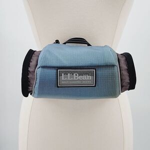 L.L. Bean Vintage Blue Hiking Outdoor Travel Yoga Water Bottle Holder